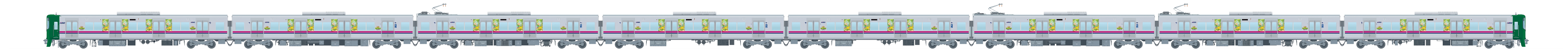 ポケパークラッピング仕様の京王線車両